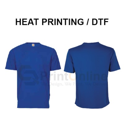 Quick Dry Round Neck T-Shirt Heat Printing
