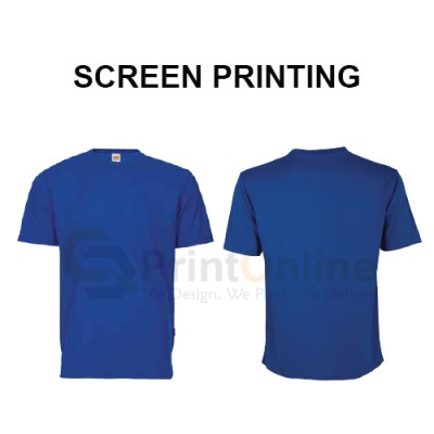 Quick Dry Round Neck T-Shirt SilkScreen Printing