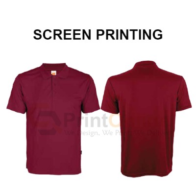 Quick Dry Polo Shirt SilkScreen Printing Quick Dry Polo Shirt SilkScreen Printing