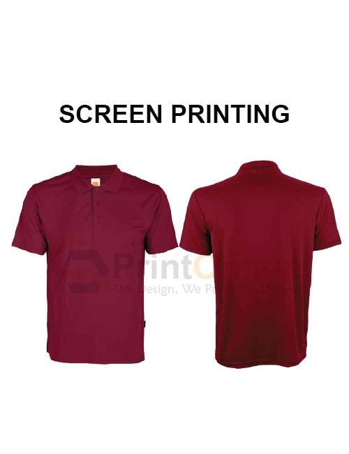 Quick Dry Polo Shirt SilkScreen Printing Quick Dry Polo Shirt SilkScreen Printing