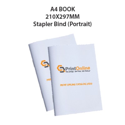 A4 Booklet Printing Portrait Stapler Bind A4 Booklet Printing Portrait Stapler Bind