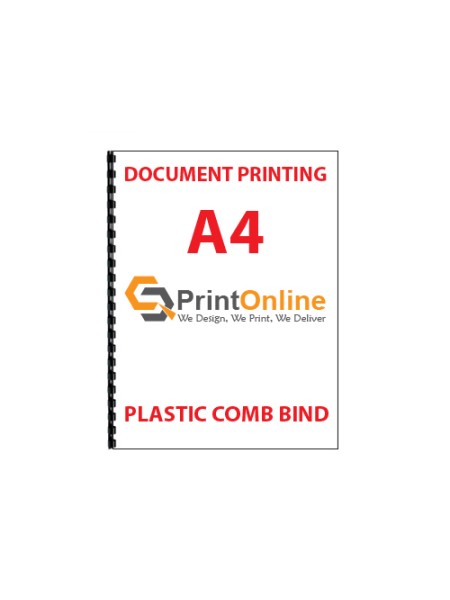 A4 Plastic Comb Bind Book A4 Plastic Comb Bind Book