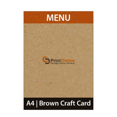 Brown Craft Card Printing