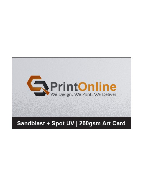 Spot UV Sandblast Business Card 260gsm Art Card Spot UV Sandblast Business Card 260gsm Art Card