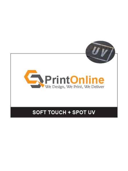 Soft Touch Spot UV Business Card Printing