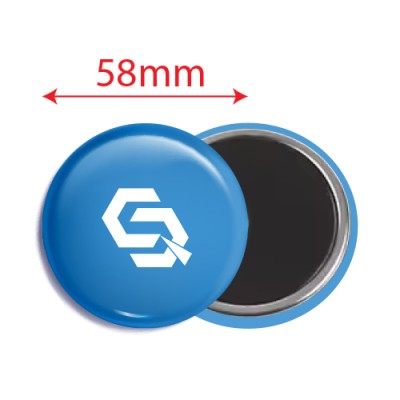 Button Badge 58mm Rubber Magnet Printing