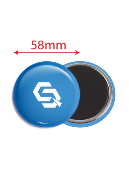 Button Badge 58mm Rubber Magnet Printing