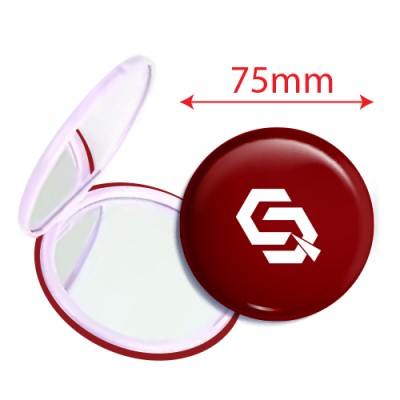 Button Badge 75mm with Compact Mirror Printing Button Badge 75mm with Compact Mirror Printing