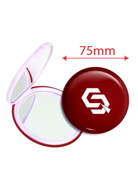 Button Badge 75mm with Compact Mirror Printing Button Badge 75mm with Compact Mirror Printing