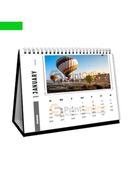 Desk Calendar Landscape E White Ring Printing Desk Calendar Landscape E White Ring Printing