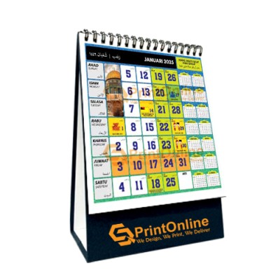 Desk Calendar Islamic Stamping Printing Desk Calendar Islamic Stamping Printing