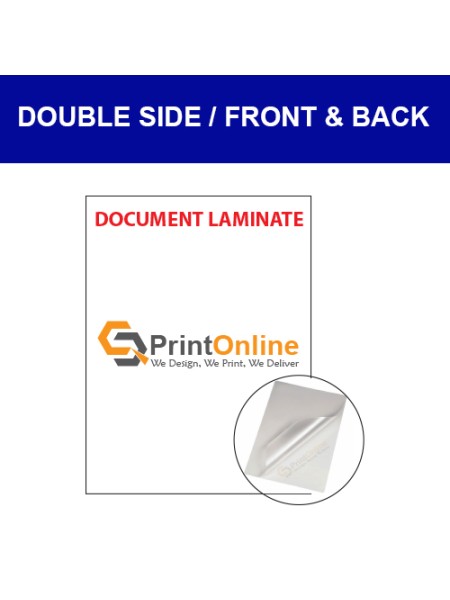 Document Printing & Laminate Double Side Document Printing & Laminate Double Side