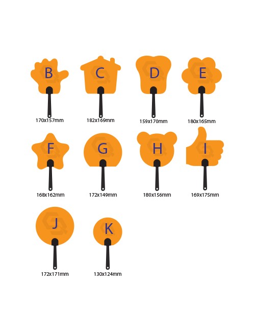 Paper Hand Fan Printing Paper Hand Fan Printing