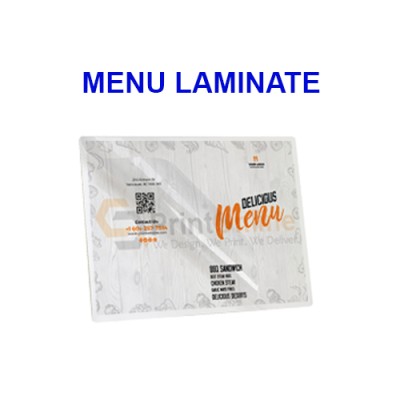Menu Printing & Laminate Menu Printing & Laminate