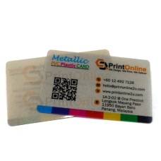 PVC Metallic Card Printing