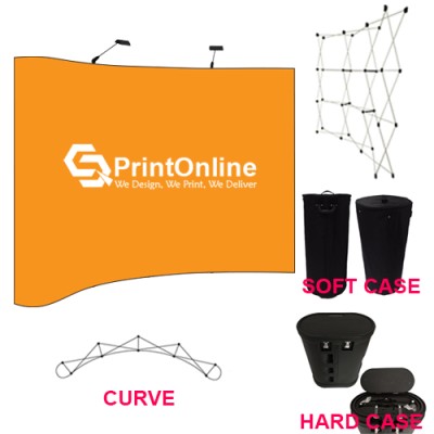 Pop Up Backdrop 4x3 Curve
