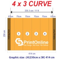 Pop Up Backdrop 4x3 Curve Pop Up Backdrop 4x3 Curve