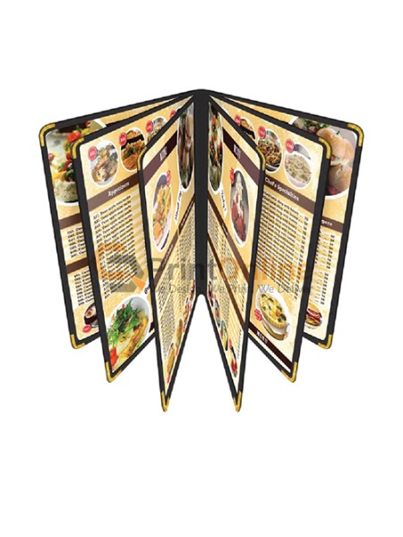 Restaurant Menu 12 pages PVC Folder