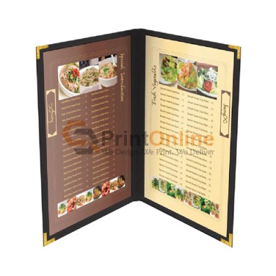 Restaurant Menu 4 pages PVC Folder Restaurant Menu 4 pages PVC Folder