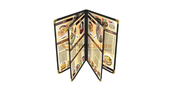 Restaurant Menu 8 pages PVC Folder