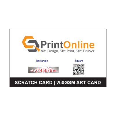 Scratch Card 260gsm Card Printing