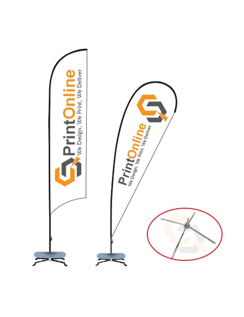 Wind Flag 5m Cross Base Wind Flag 5m Cross Base