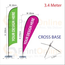 Wind Flag 3.4m Cross Base Wind Flag 3.4m Cross Base