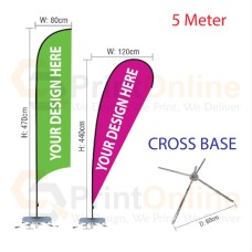 Wind Flag 5m Cross Base Wind Flag 5m Cross Base