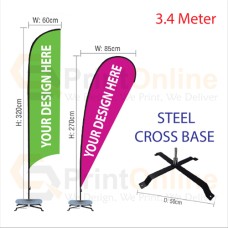 Wind Flag 3.4m Steel Stand Wind Flag 3.4m Steel Stand