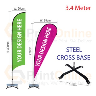 Wind Flag 3.4m Steel Stand Wind Flag 3.4m Steel Stand