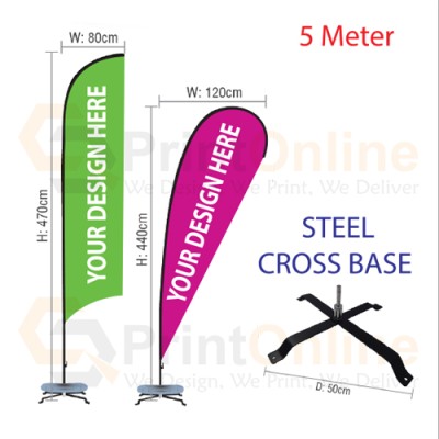Wind Flag 5m Steel Stand Wind Flag 5m Steel Stand