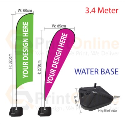 Wind Flag 3.4m Water Base Wind Flag 3.4m Water Base