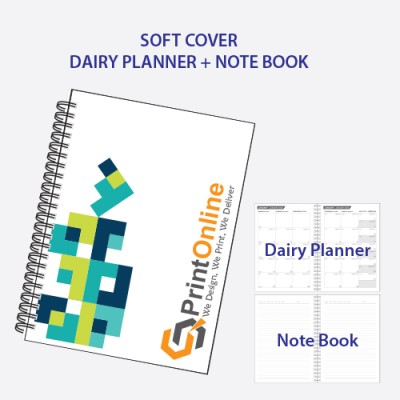 Wire O Soft Cover Notebook with Diary Planner