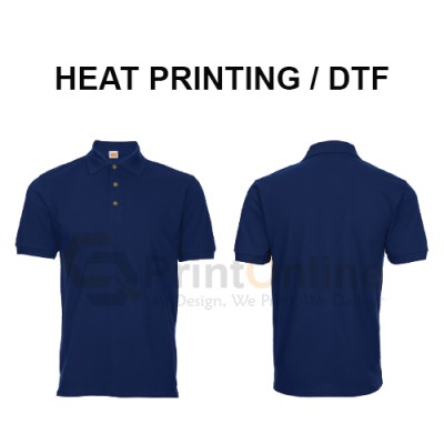 HoneyComb Polo Shirt Heat Printing HoneyComb Polo Shirt Heat Printing