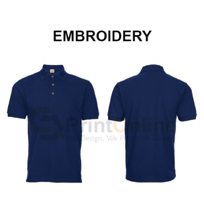 HoneyComb Polo Shirt Embroidery Printing HoneyComb Polo Shirt Embroidery Printing