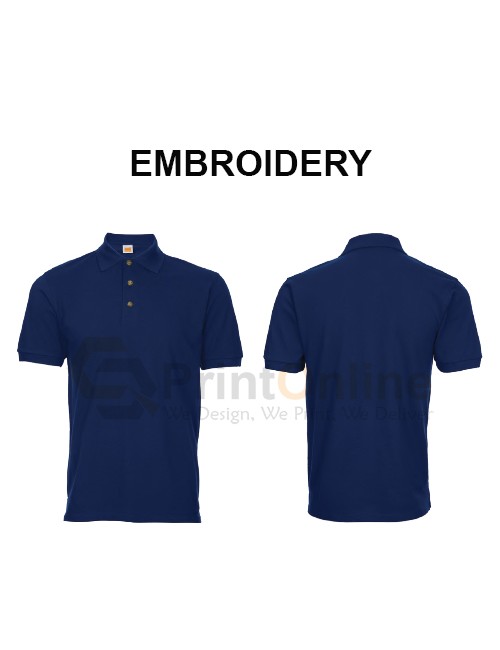 HoneyComb Polo Shirt Embroidery Printing HoneyComb Polo Shirt Embroidery Printing