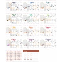 Desk Calendar Black Ring Printing Desk Calendar Black Ring Printing